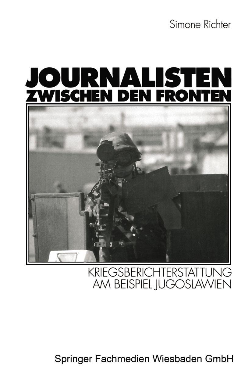 Vorderes Coverbild Journalisten zwischen den Fronten