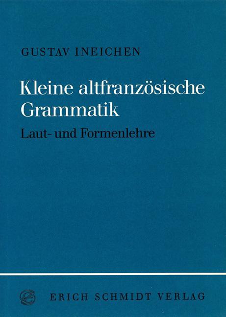 Vorderes Coverbild Kleine altfranzösische Grammatik