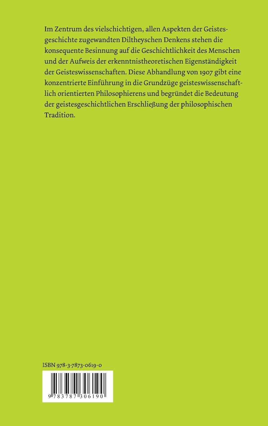 Rückseitencover Das Wesen der Philosophie