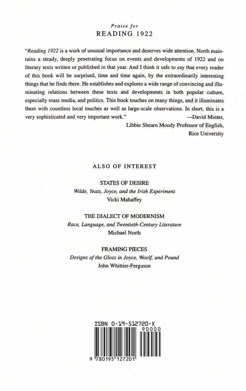 Rückseitencover Reading 1922