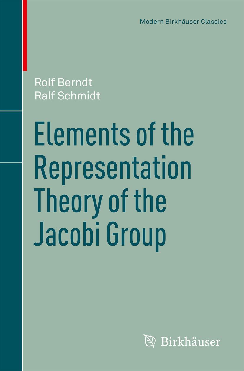 Vorderes Coverbild Elements of the Representation Theory of the Jacobi Group