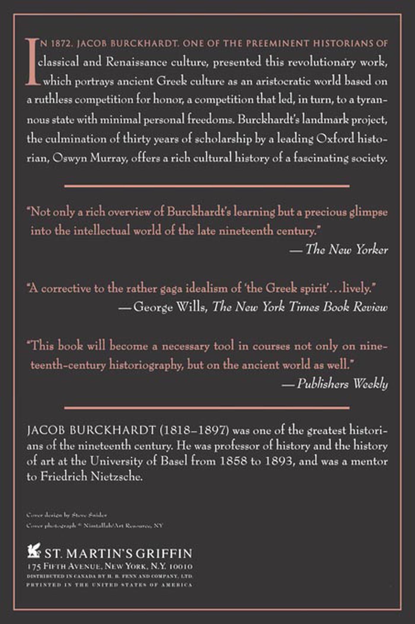 Rückseitencover The Greeks and Greek Civilization