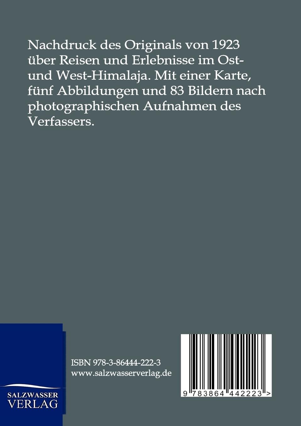 Rückseitencover Indische Gletscherfahrten