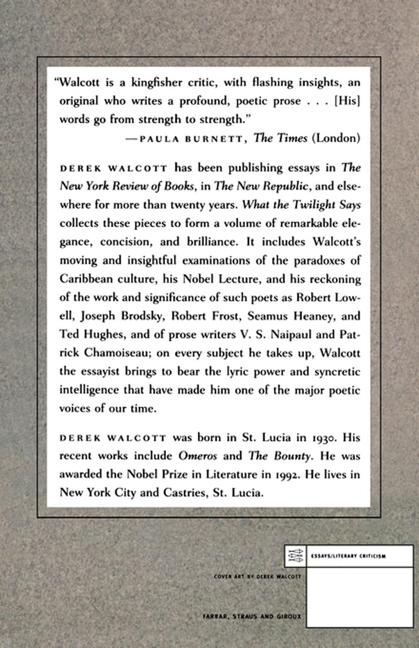 Rückseitencover What the Twilight Says