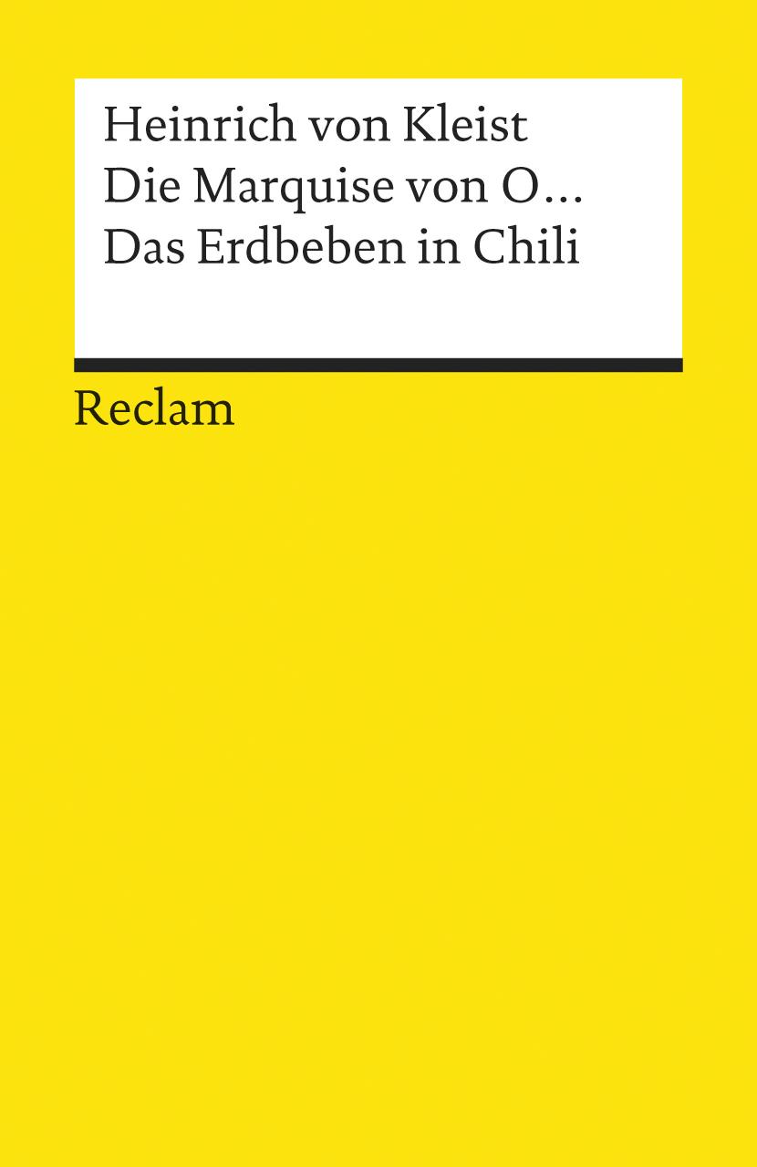 Vorderes Coverbild Die Marquise von O... / Das Erdbeben in Chili