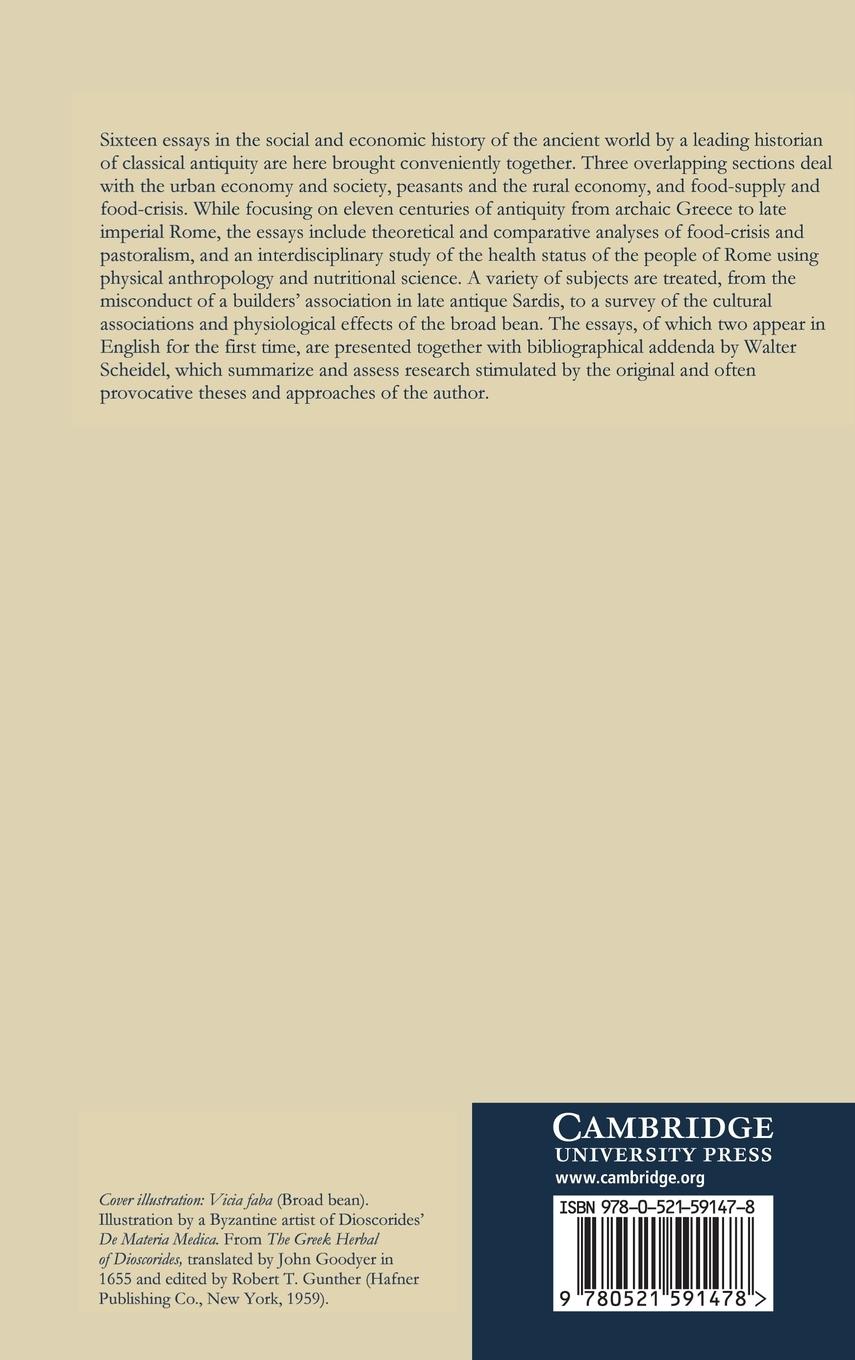 Rückseitencover Cities, Peasants and Food in Classical Antiquity