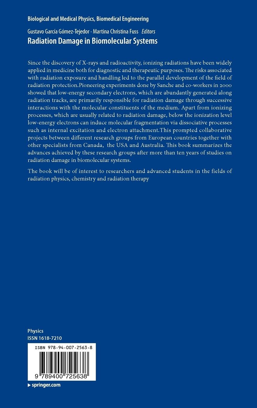 Rückseitencover Radiation Damage in Biomolecular Systems