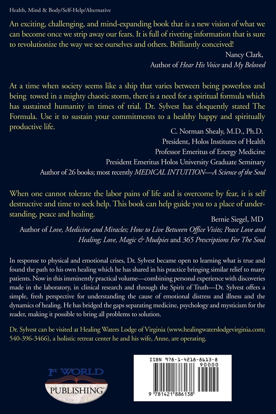 Rückseitencover The End of Fear;the Path to Freedom with the Fomula