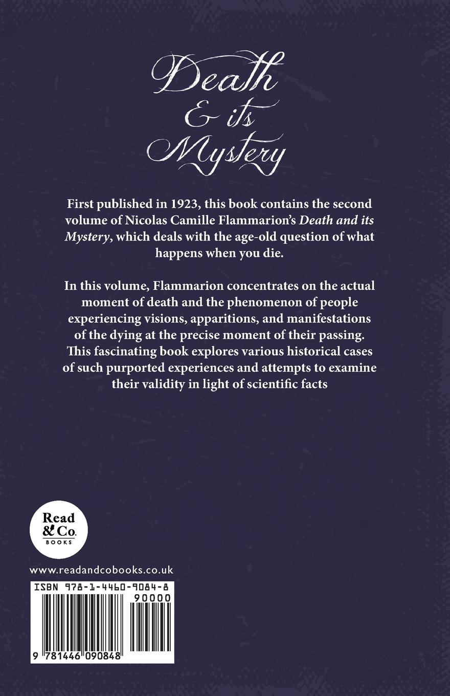 Rückseitencover Death and its Mystery - At the Moment of Death - Manifestations and Apparitions of the Dying - Volume II