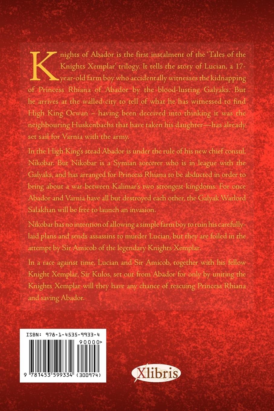 Rückseitencover Knights of Abador