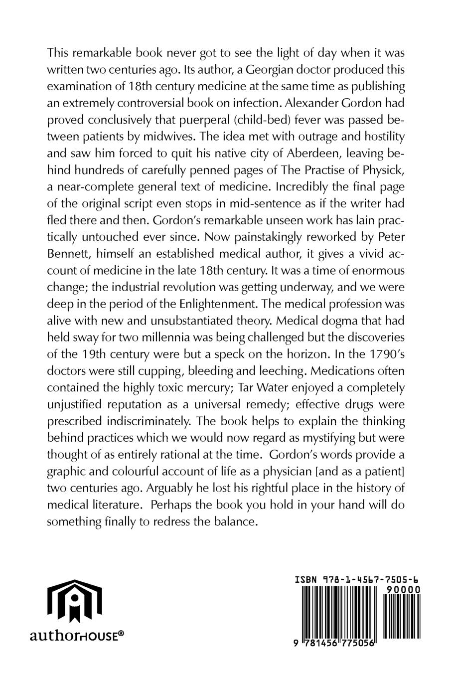 Rückseitencover The Practice of Physick by Alexander Gordon