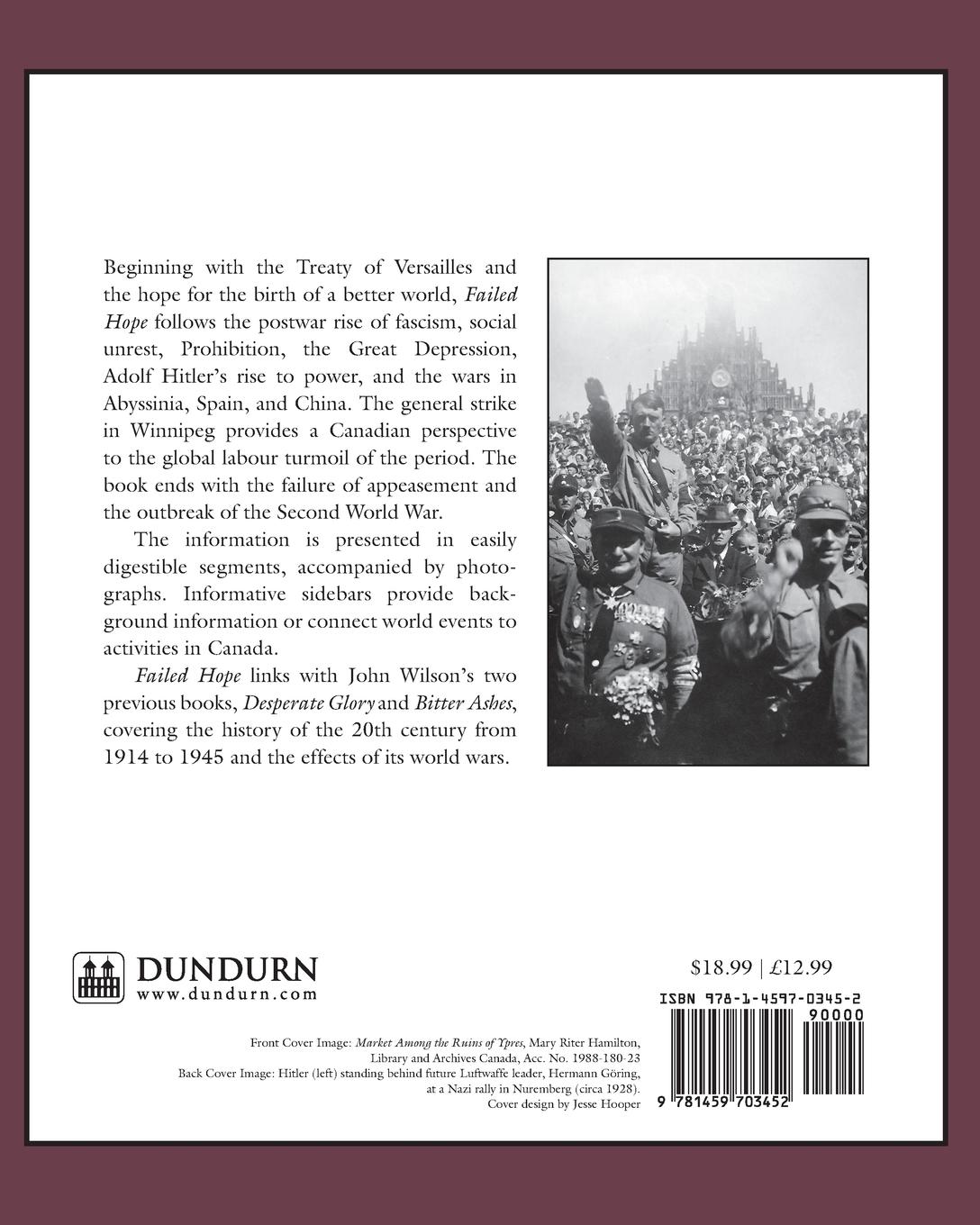 Rückseitencover Failed Hope