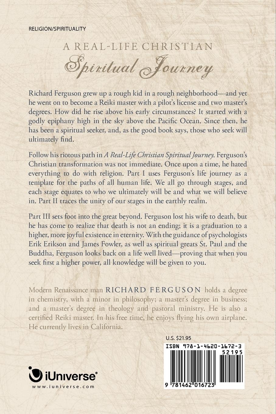 Rückseitencover A Real-Life Christian Spiritual Journey