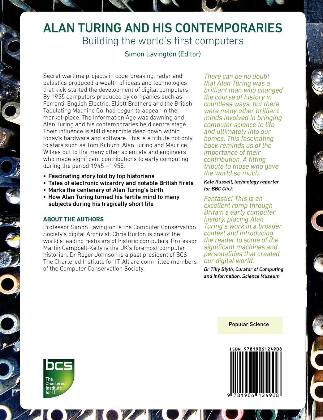 Rückseitencover Alan Turing and his Contemporaries