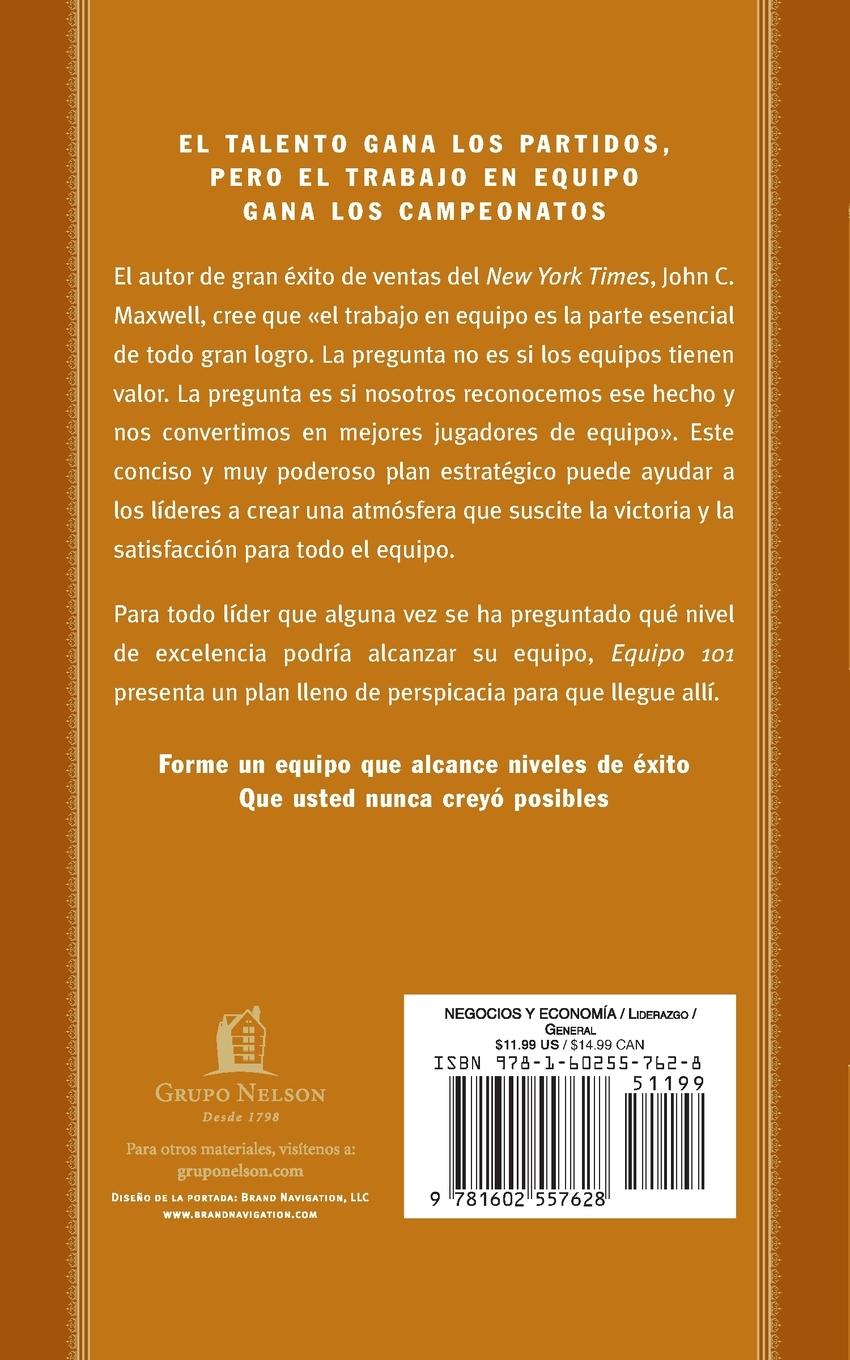 Rückseitencover La Equipo 101