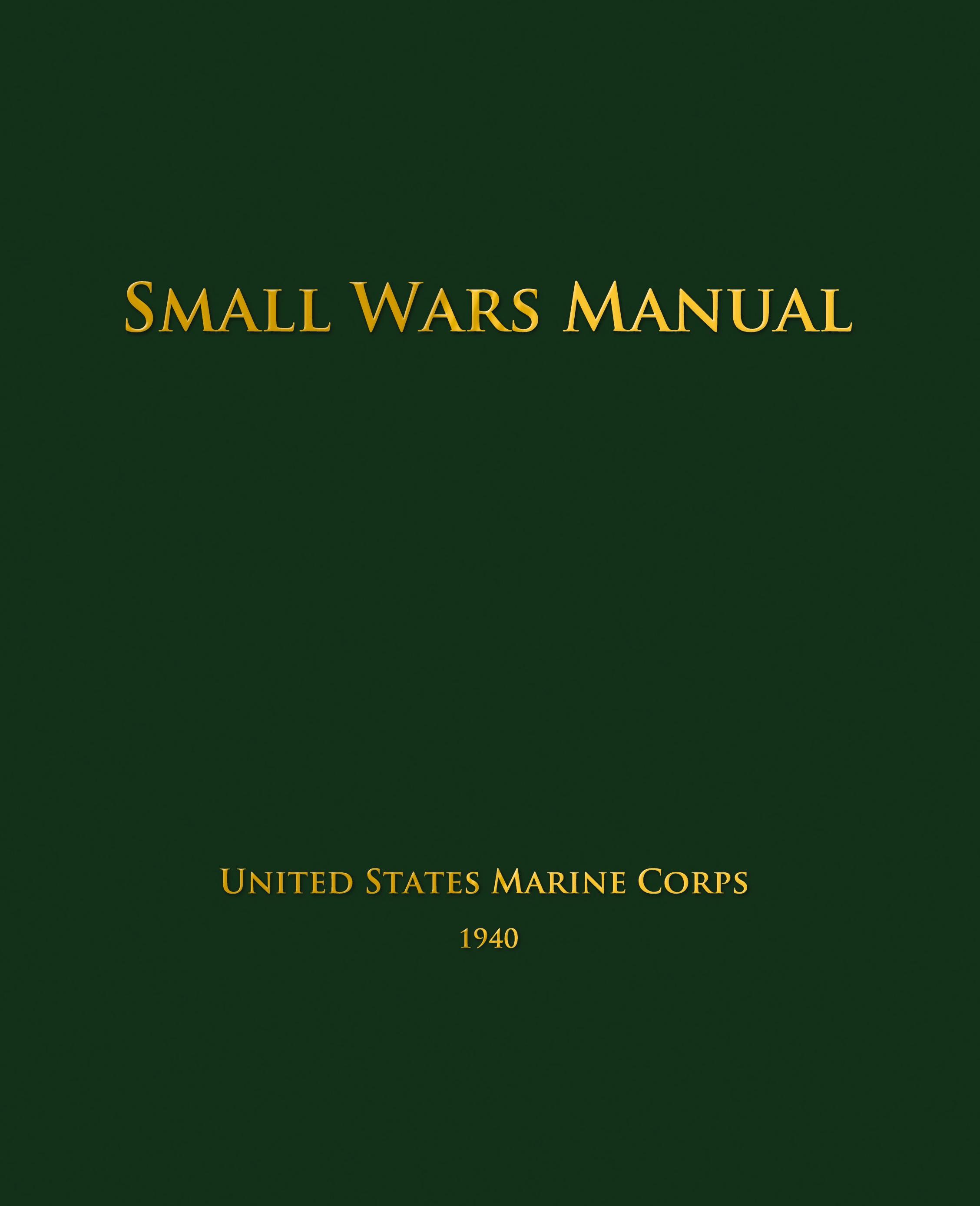 Vorderes Coverbild Small Wars Manual