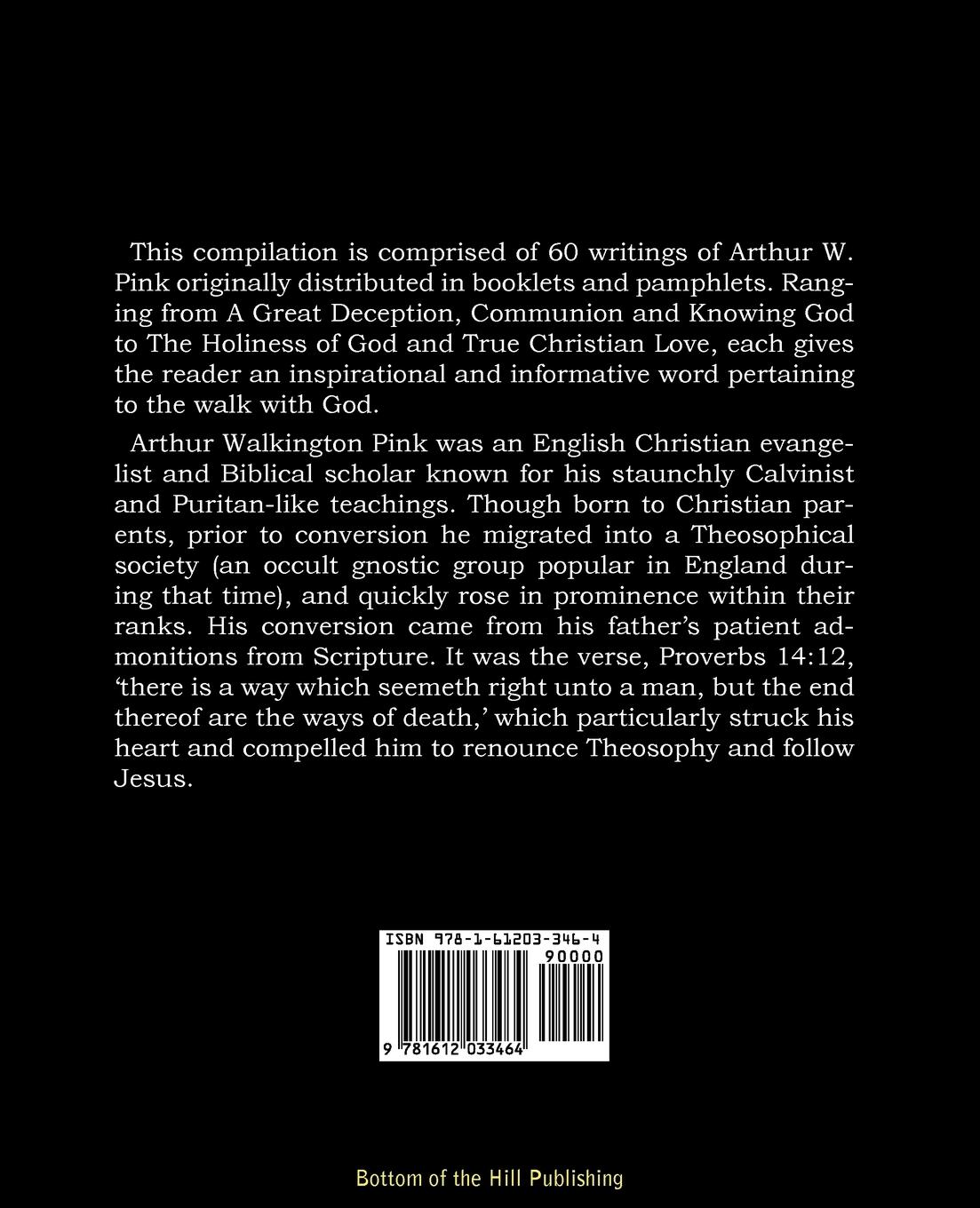 Rückseitencover Writings of Arthur W. Pink from Booklets and Pamphlets