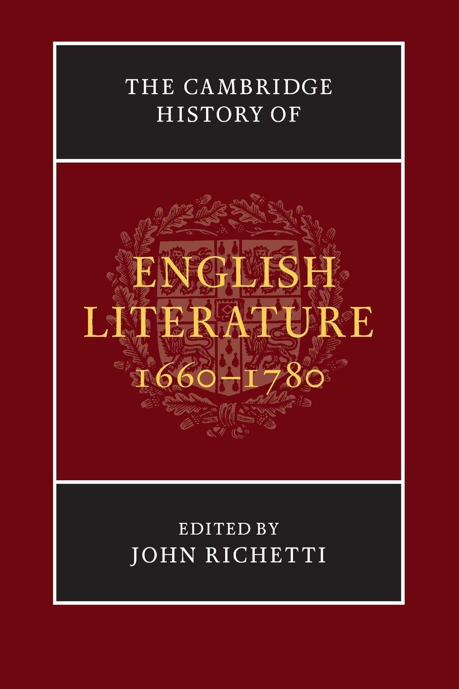Vorderes Coverbild The Cambridge History of English Literature, 1660-1780