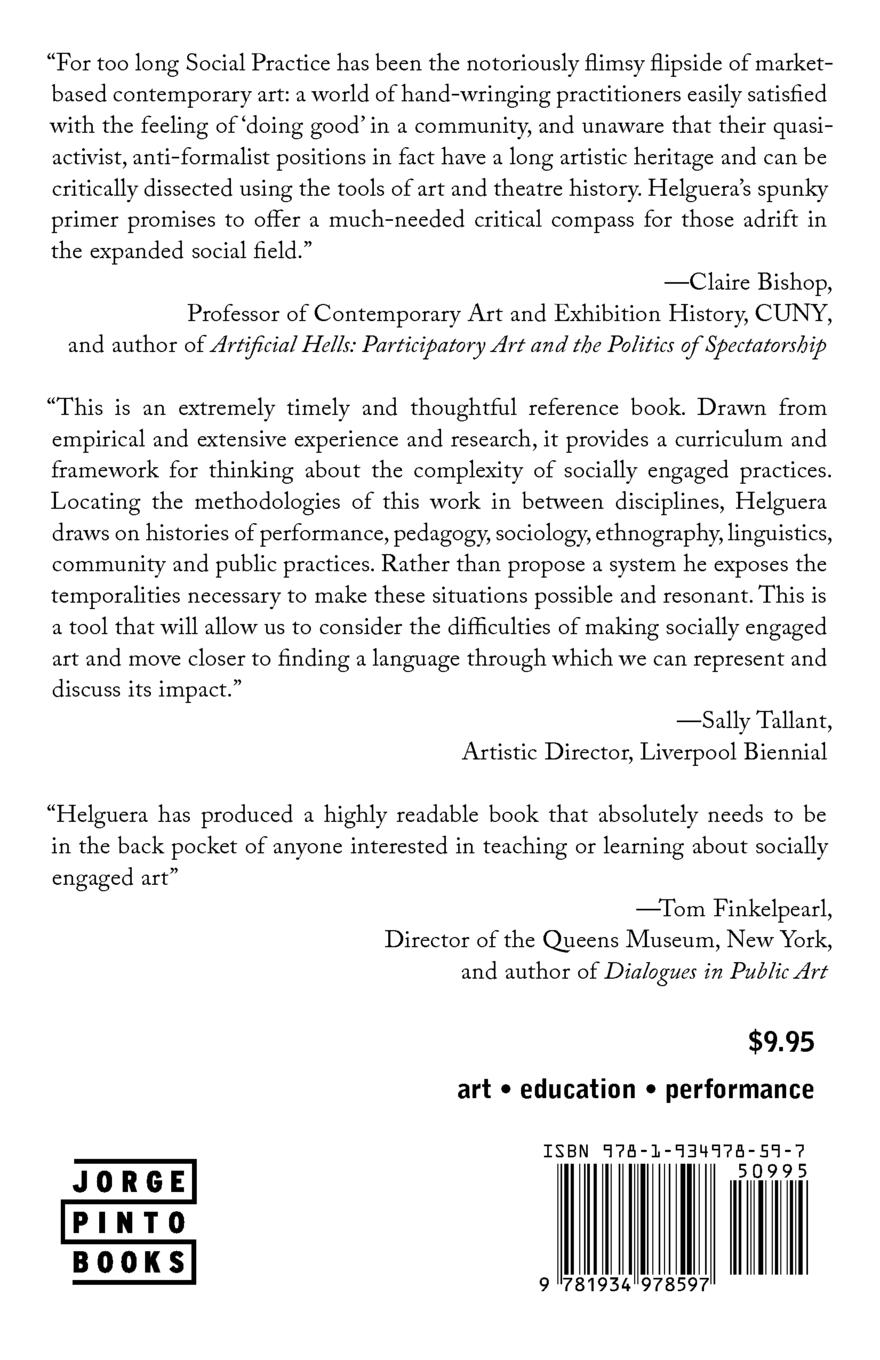 Rückseitencover Education for Socially Engaged Art