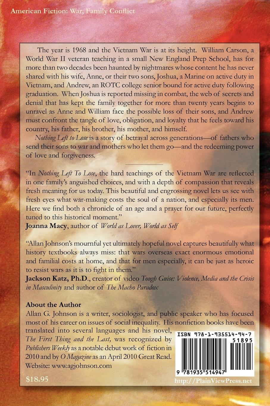 Rückseitencover Nothing Left to Lose