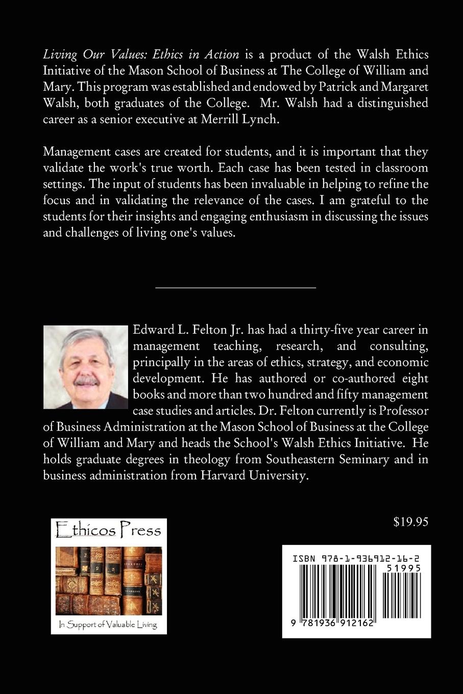 Rückseitencover Living Our Values