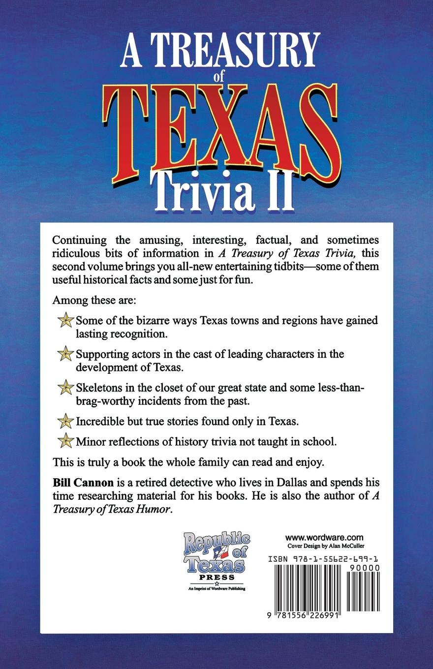 Rückseitencover Treasury of Texas Trivia II