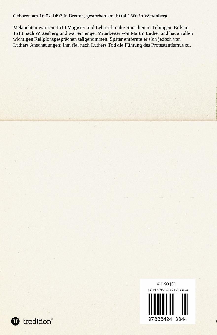 Rückseitencover Die Augsburgische Konfession