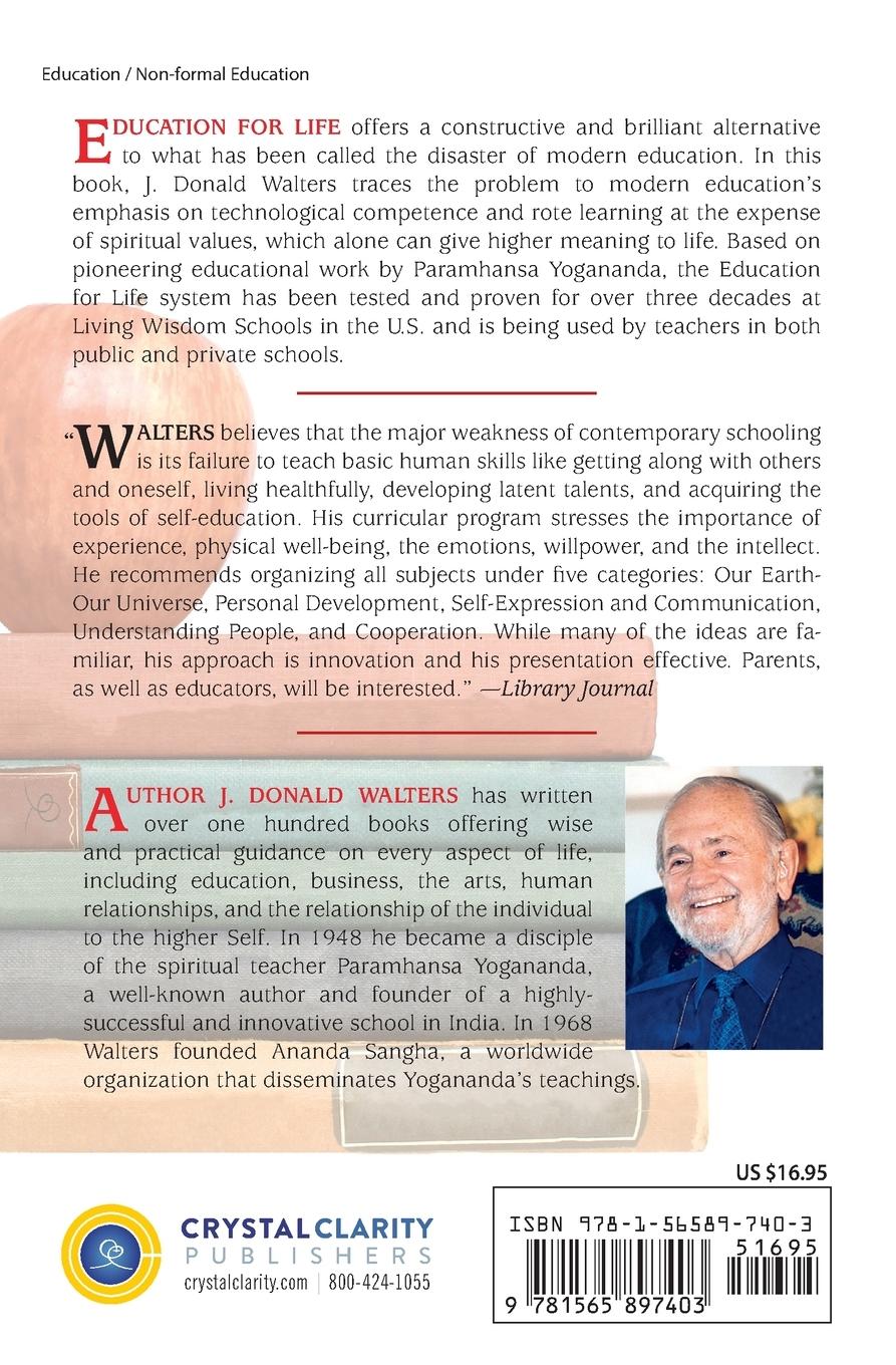 Rückseitencover Education for Life