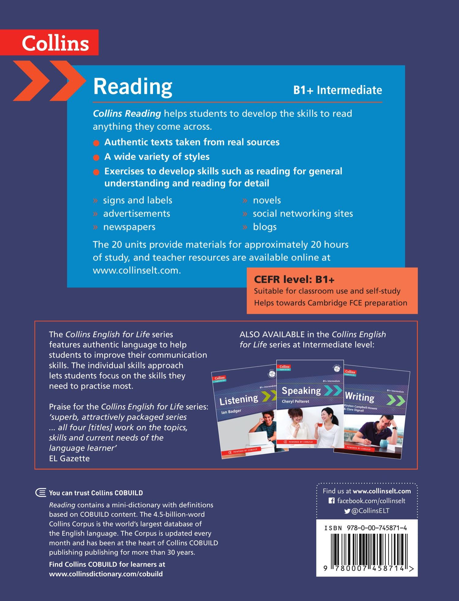 Rückseitencover Reading