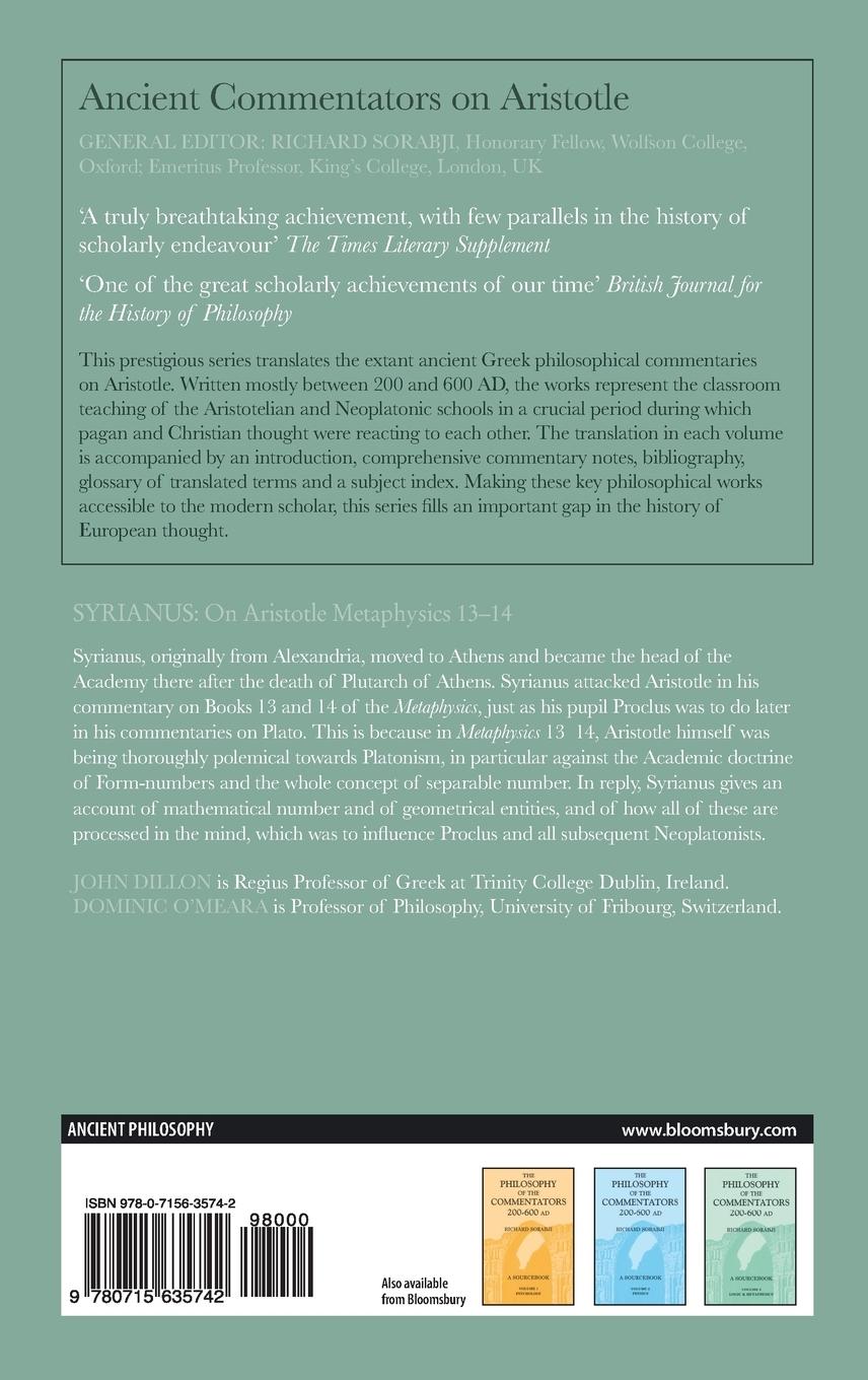 Rückseitencover Syrianus