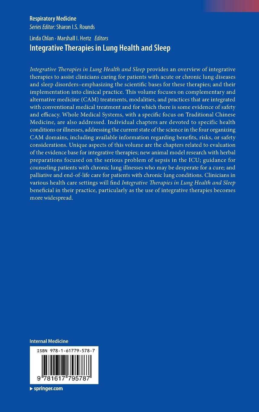 Rückseitencover Integrative Therapies in Lung Health and Sleep