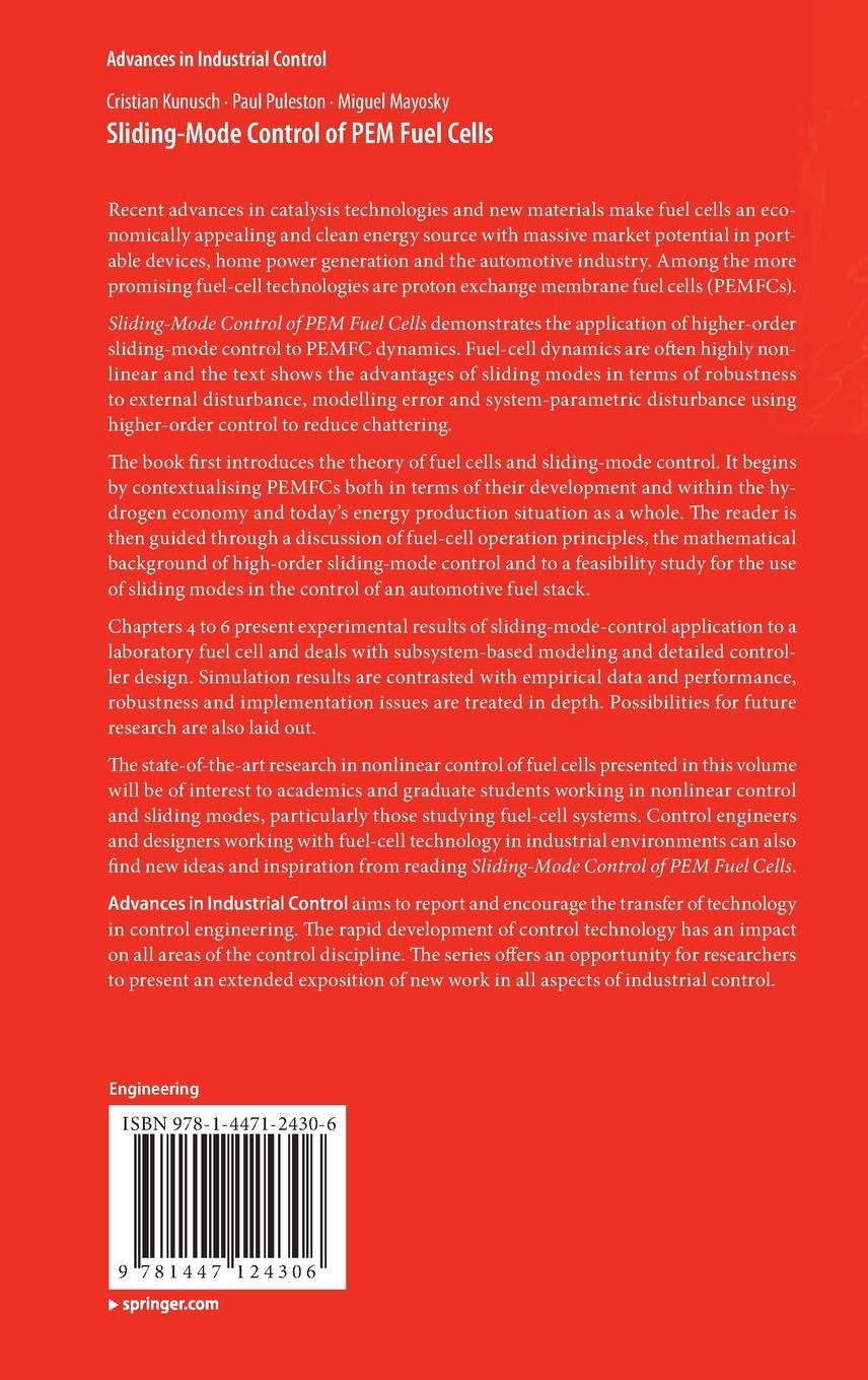 Rückseitencover Sliding-Mode Control of PEM Fuel Cells