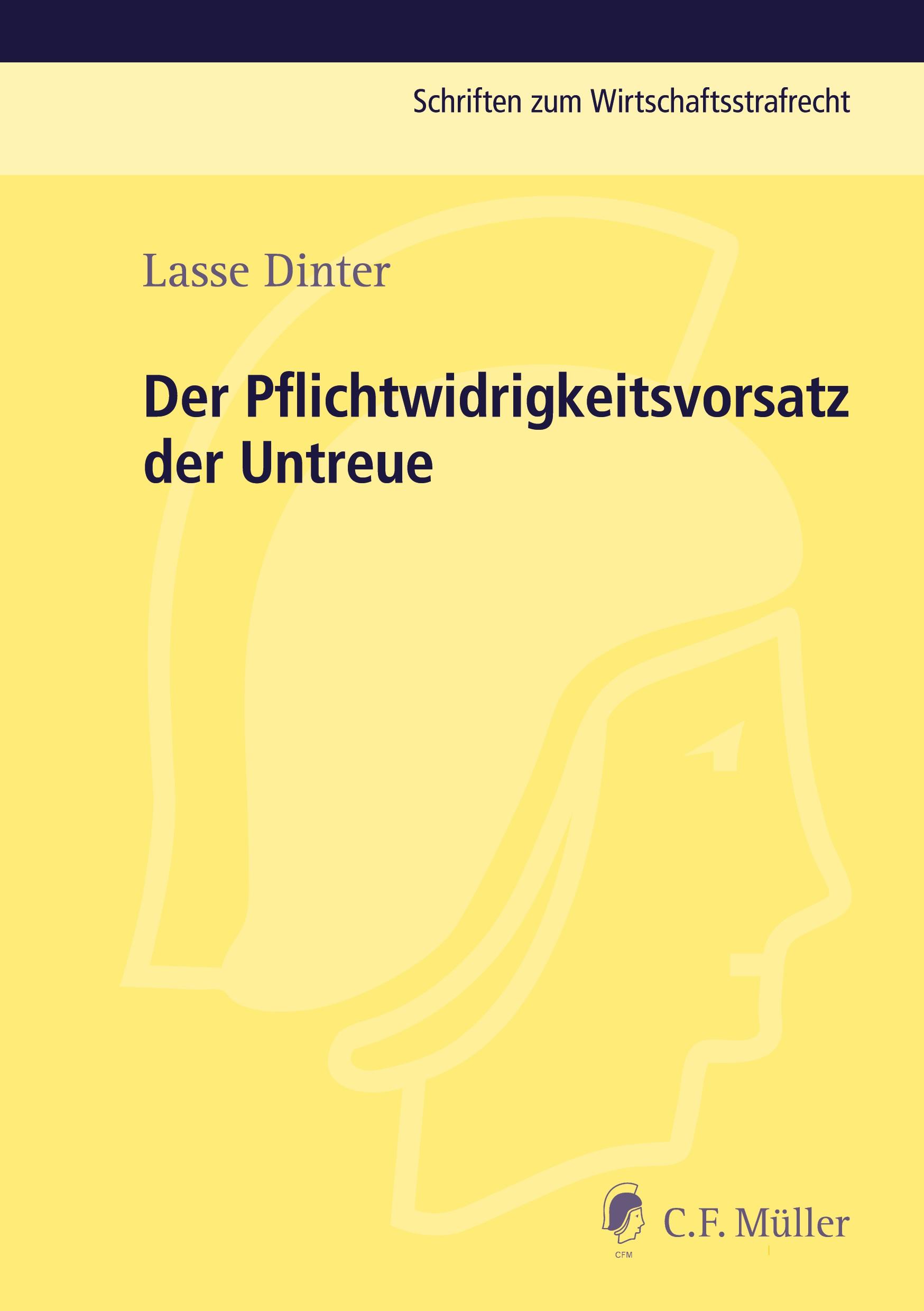Vorderes Coverbild Der Pflichtwidrigkeitsvorsatz der Untreue
