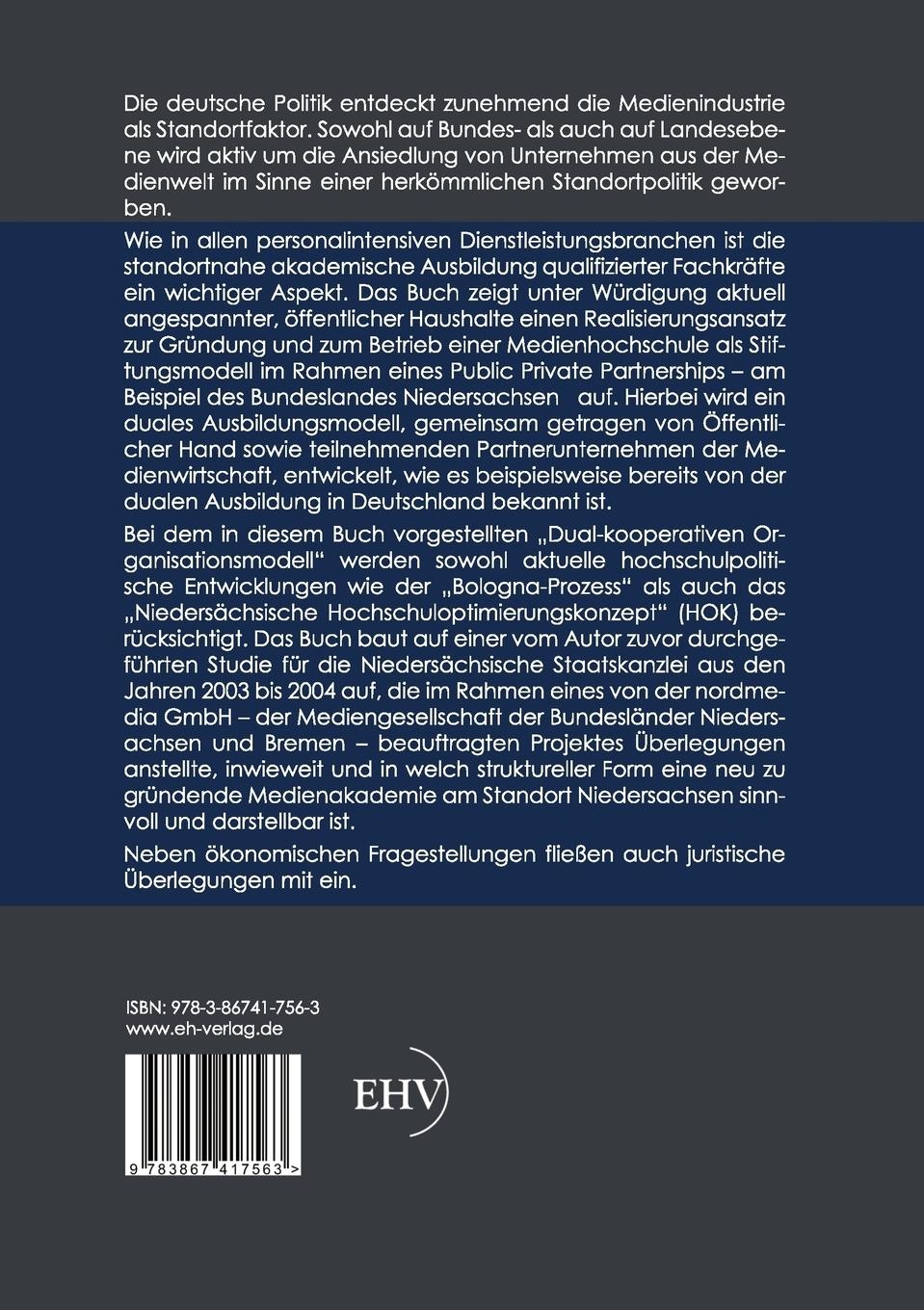 Rückseitencover Das Dual-kooperative Organisationsmodell im PPP