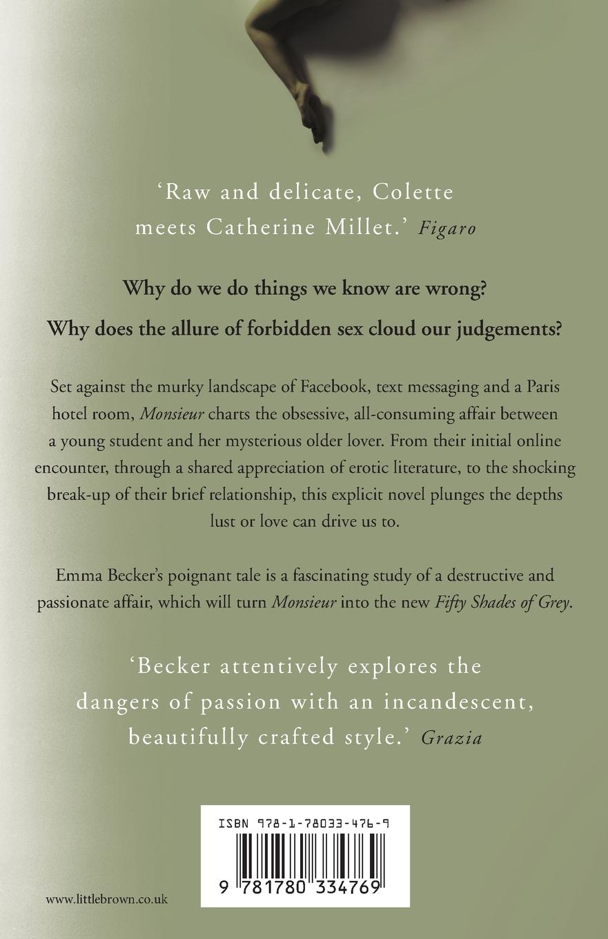 Rückseitencover Monsieur