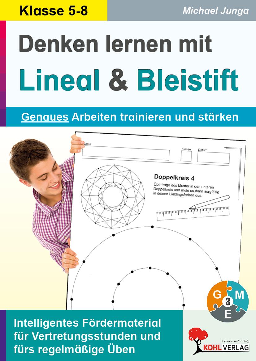 Vorderes Coverbild Denken lernen mit Lineal und Bleistift