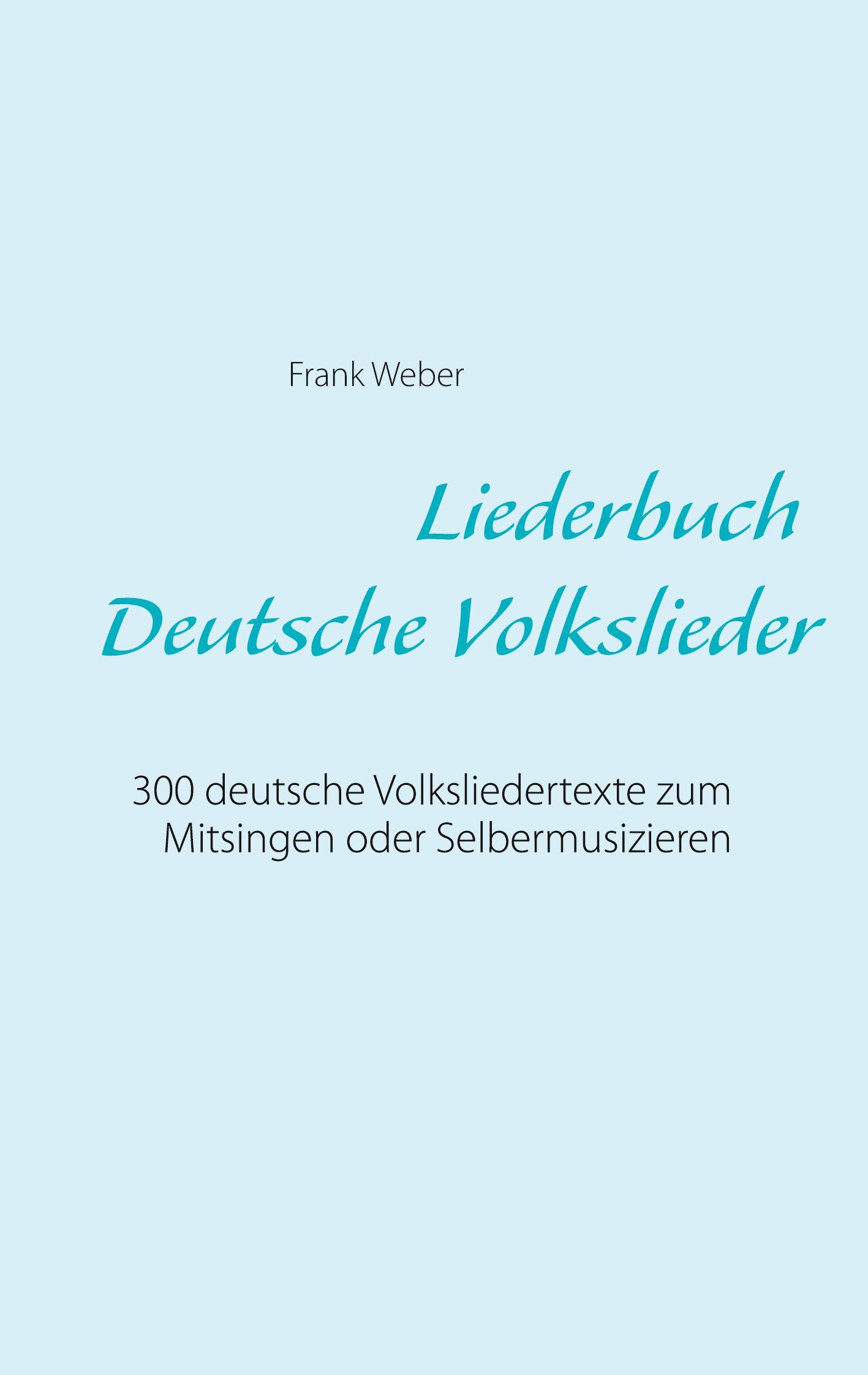 Vorderes Coverbild Liederbuch (Deutsche Volkslieder)