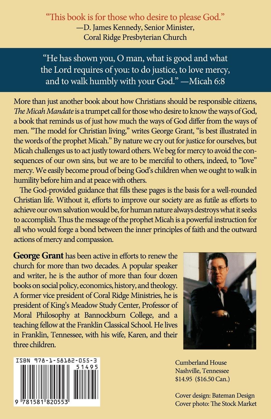 Rückseitencover The Micah Mandate