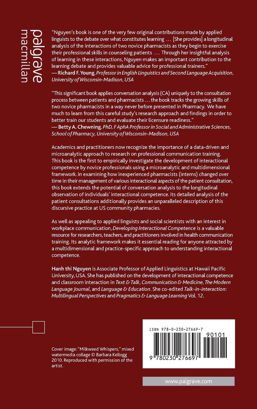 Rückseitencover Developing Interactional Competence