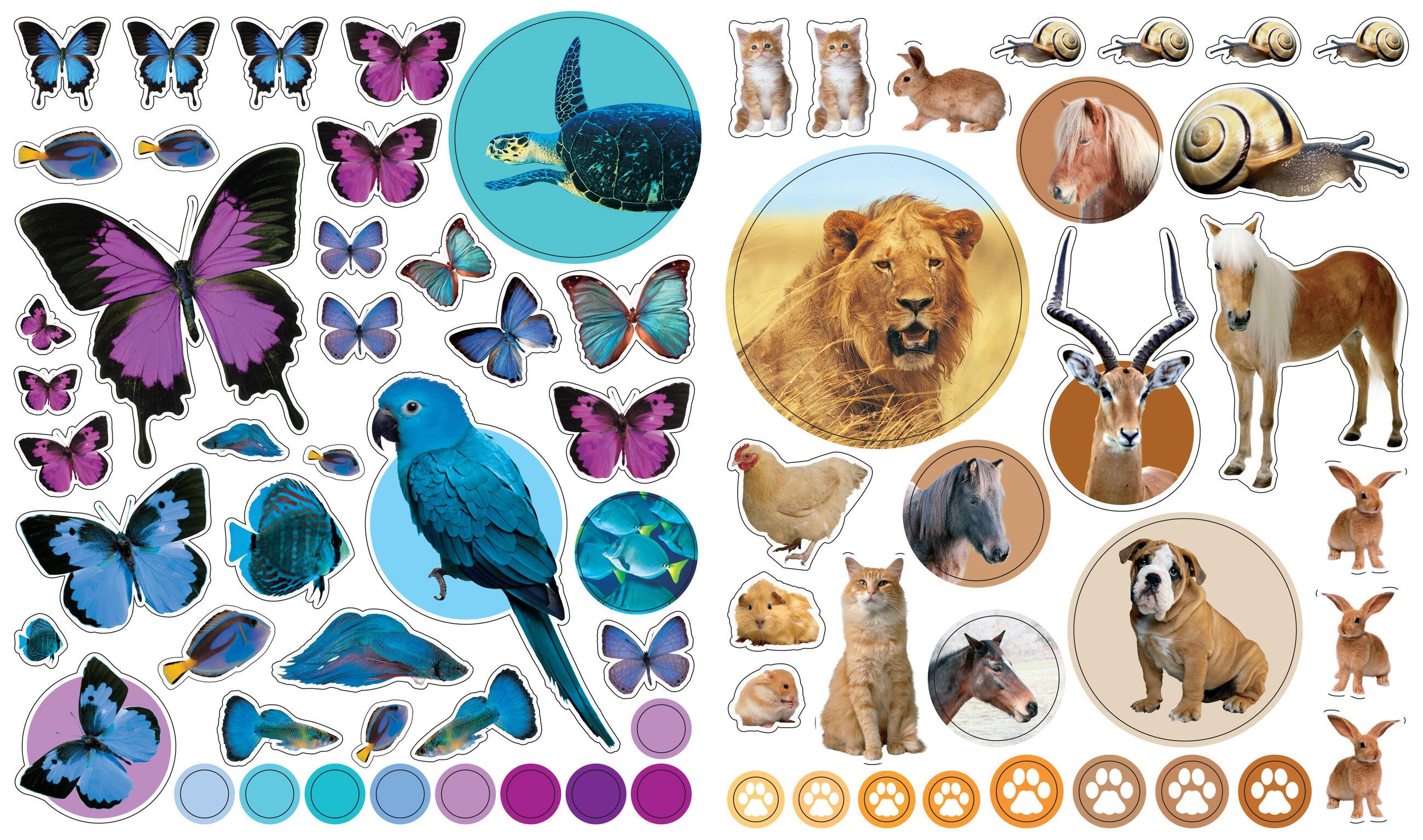 Beispielinhalt (Bild) EyeLike Stickers: Animals