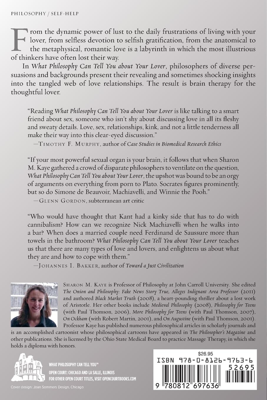 Rückseitencover What Philosophy Can Tell You about Your Lover