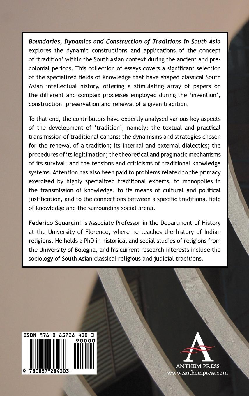 Rückseitencover Boundaries, Dynamics and Construction of Traditions in South Asia