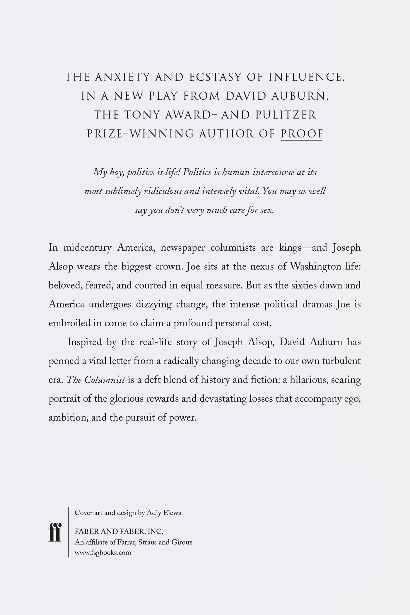 Rückseitencover The Columnist