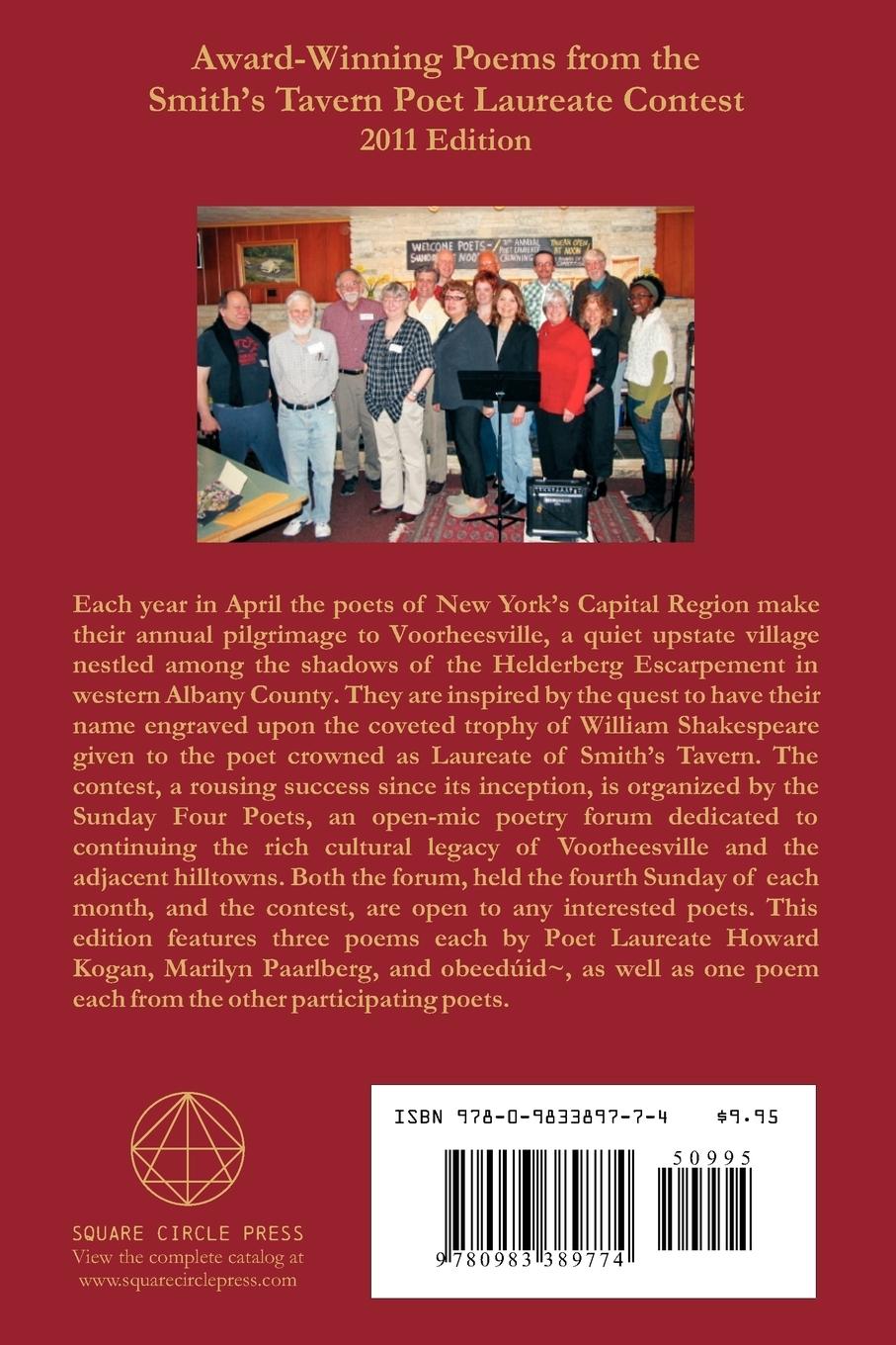 Rückseitencover Award-Winning Poems from the Smith's Tavern Poet Laureate Contest