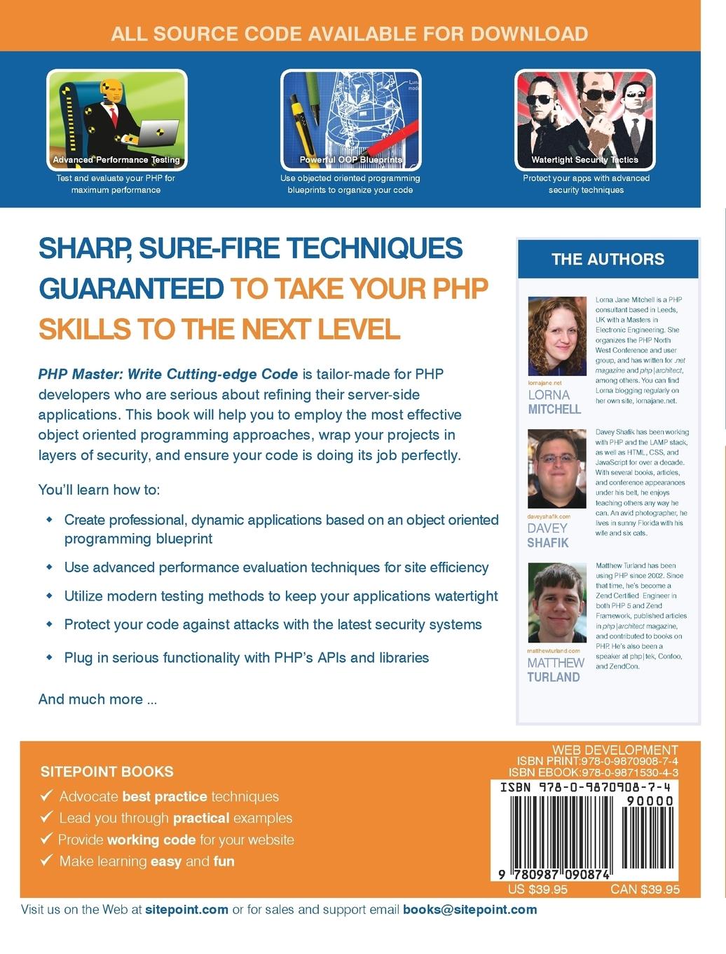 Rückseitencover PHP Master