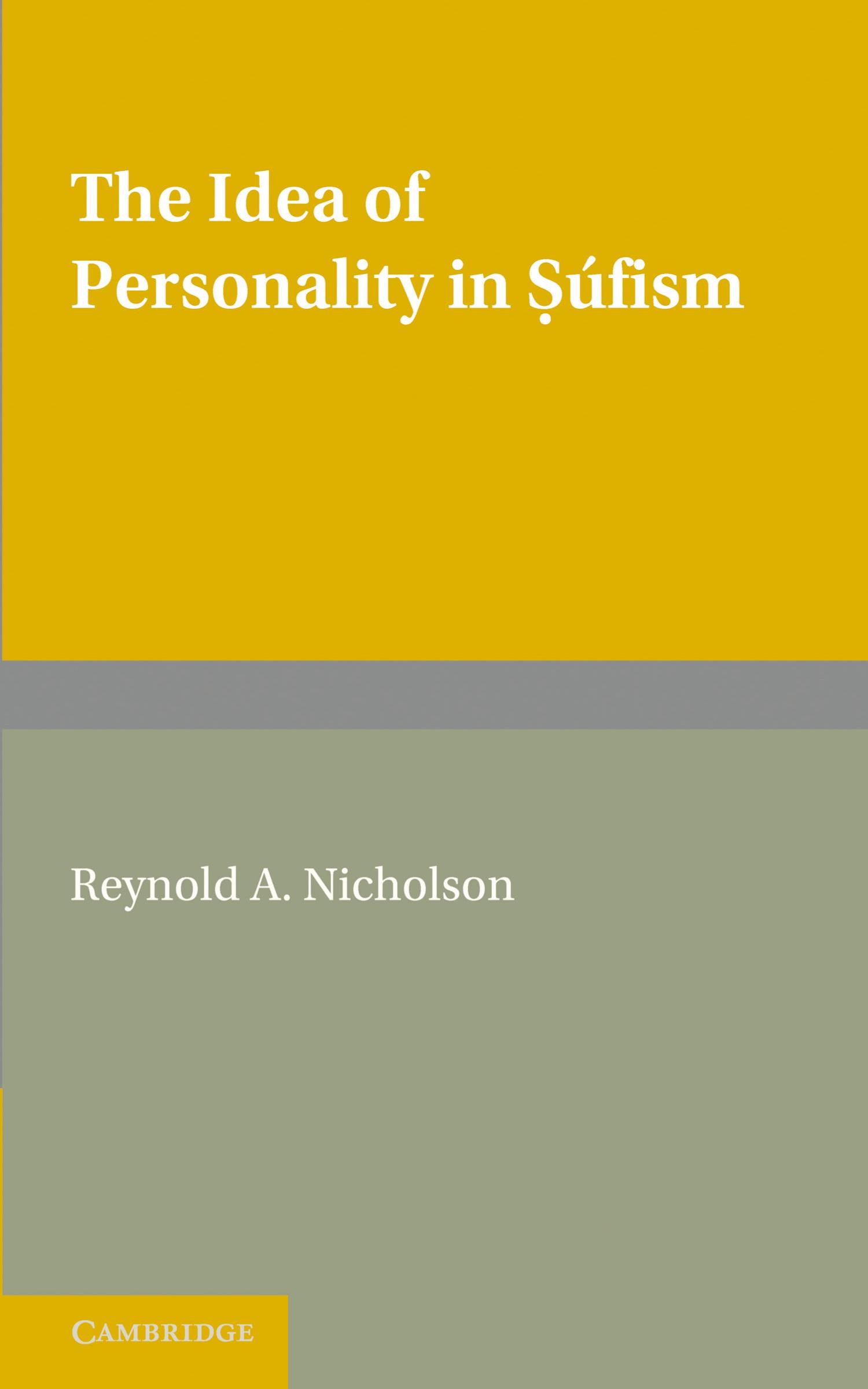 Vorderes Coverbild The Idea of Personality in S Fism