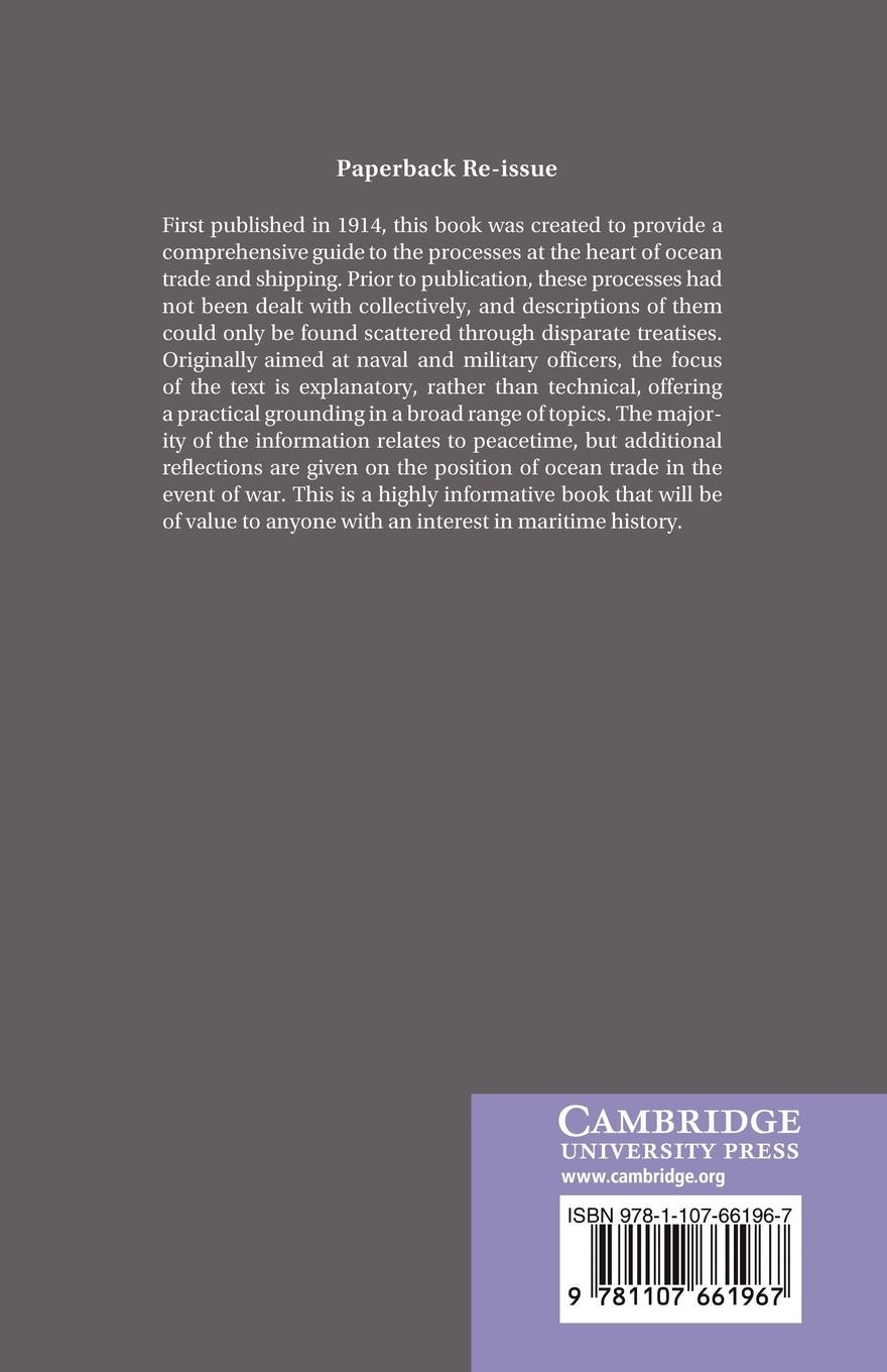 Rückseitencover Ocean Trade and Shipping