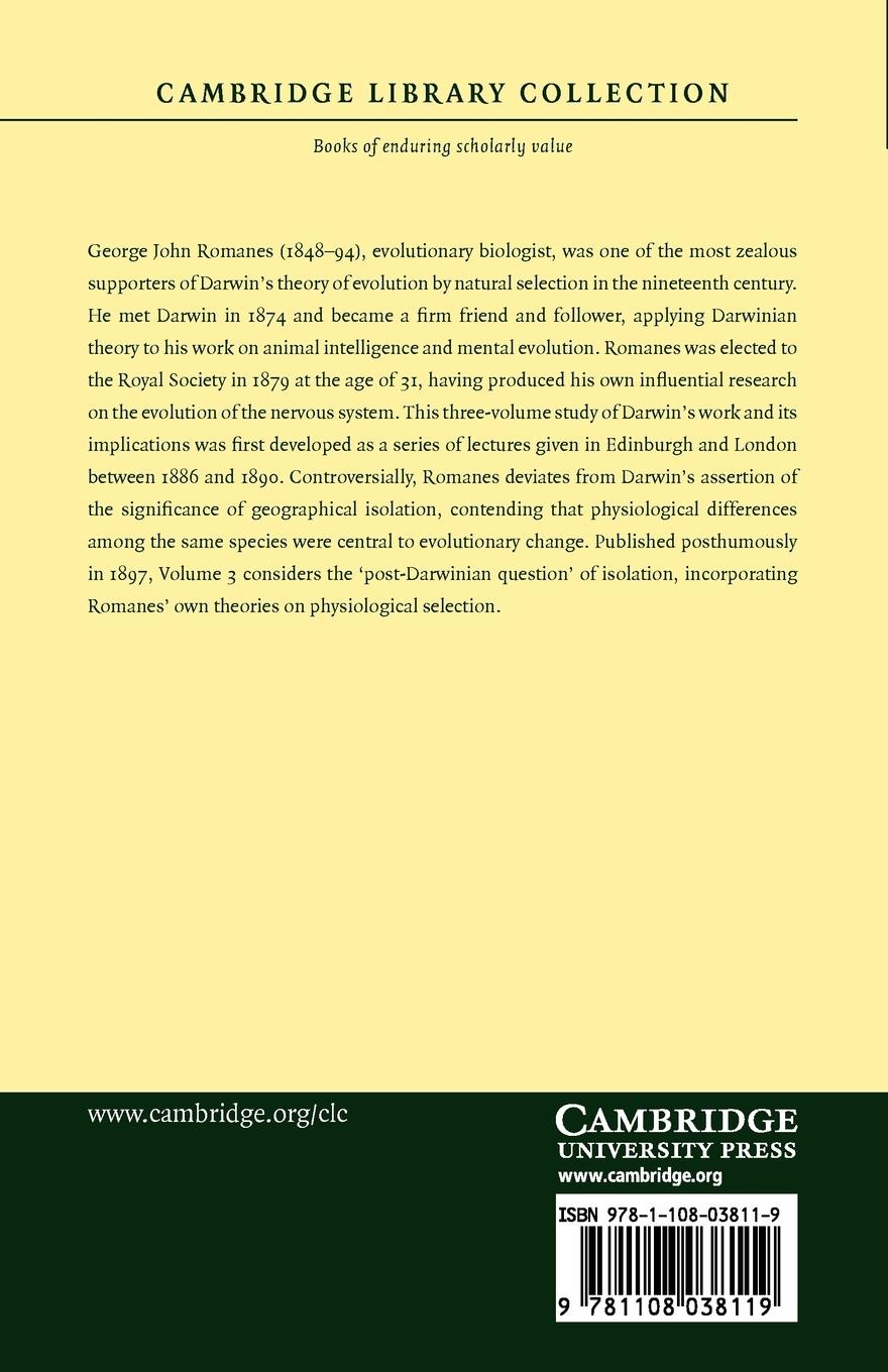 Rückseitencover Darwin, and After Darwin