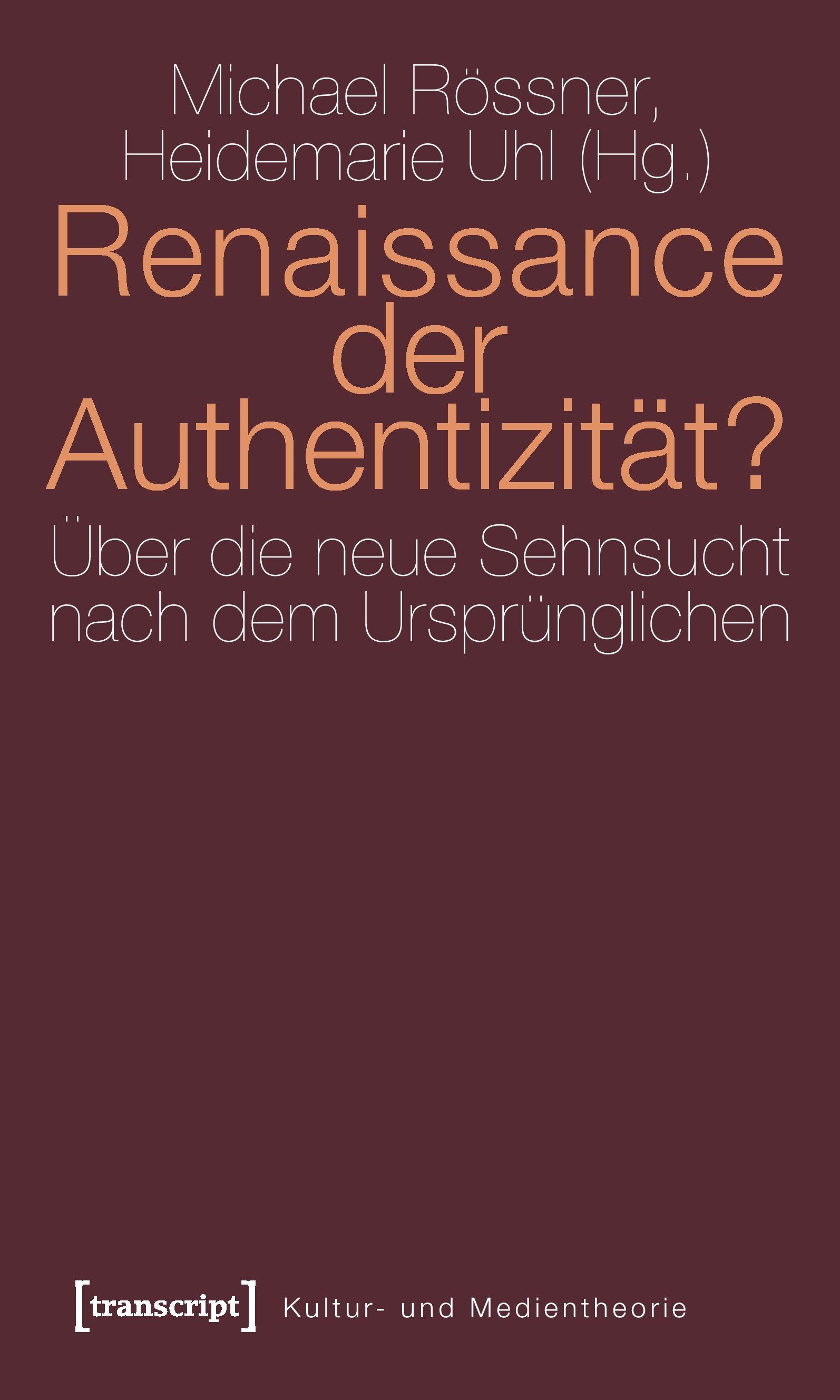 Vorderes Coverbild Renaissance der Authentizität?