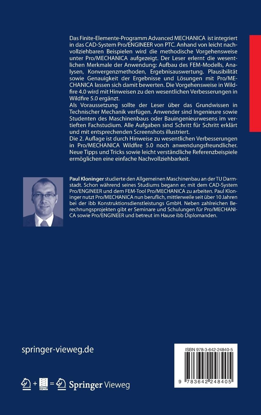 Rückseitencover Pro/MECHANICA® verstehen lernen